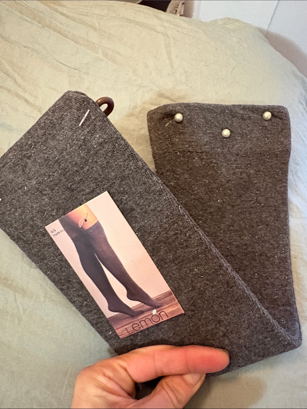 New  thigh high socks with pearl accents, Anthropologie